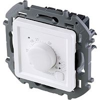 Терморегулятор механический с датчиком без рамки Legrand Inspiria 0С +30С белый картинка